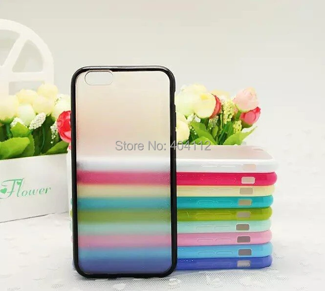 Чехол для iphone6 заморожено прозрачный мягкий тпу + пк раковина чехол iPhone6 конфеты