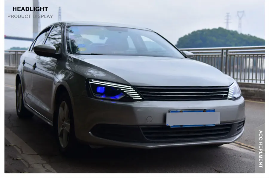 2 шт. светодиодный фары для Volkswagen Jetta 2011- светодиодный автомобильный фонарь ангельские глазки ксенон HID комплект Противотуманные фары светодиодный дневные ходовые огни