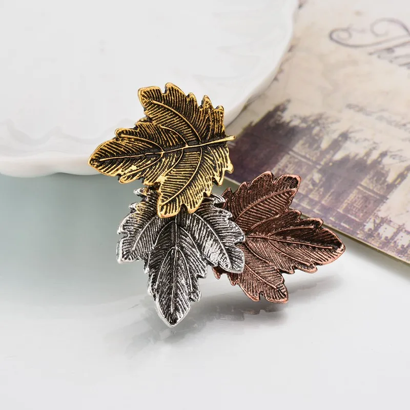 Женская Винтажная брошь в виде листа Terreau Kathy изысканный воротник аксессуары для