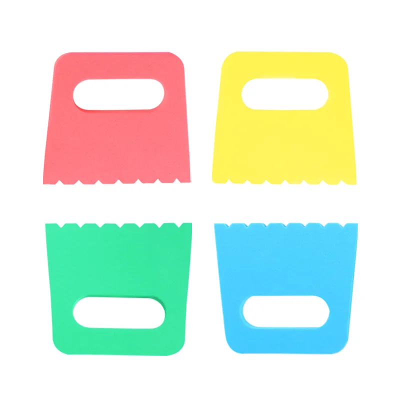 4 шт./компл. цветной скребок для рисования с зубцами детская ручная работа