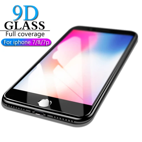 Защитное стекло 9D HICUTE для iPhone 7 8, защита экрана iPhone 7 8 plus, закаленное стекло на iPhone 7 8 plus, защита экрана