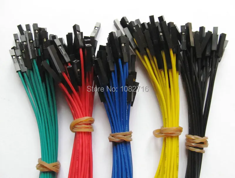 200 шт 30 см 26 AWG 2 54 мм 1 p Женский Dupont провод перемычки кабель для Arduino 40 x 5 видов