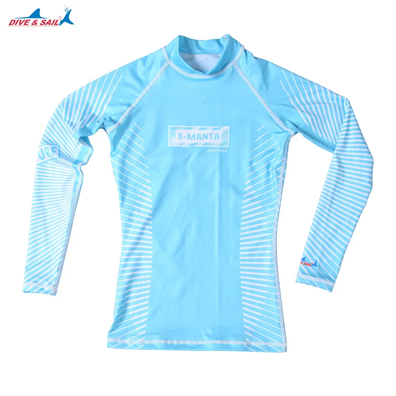

Womens Long Sleeve Rashguard Swimwear Rash Guard Tops Rash Guard Swim Slim-fit Wetsuit Skin Basic Sun UV Protection UPF50+