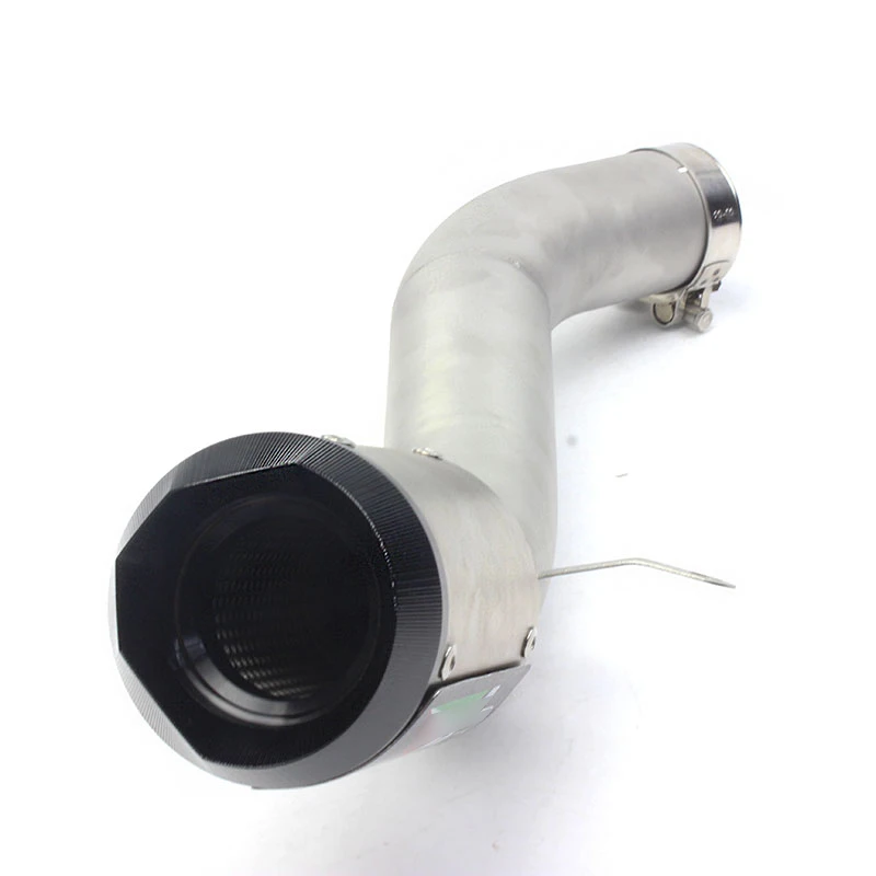 Глушитель выхлопной трубы мотоцикла + труба средней длины без шнуровки полная