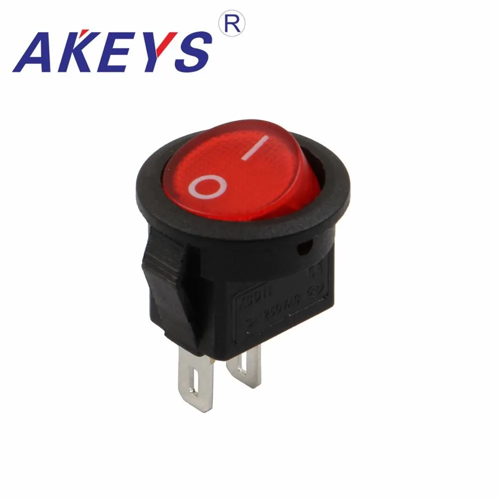 

10PCS KCD1-201 2PINS 2nd gear waterproof light rocker switch