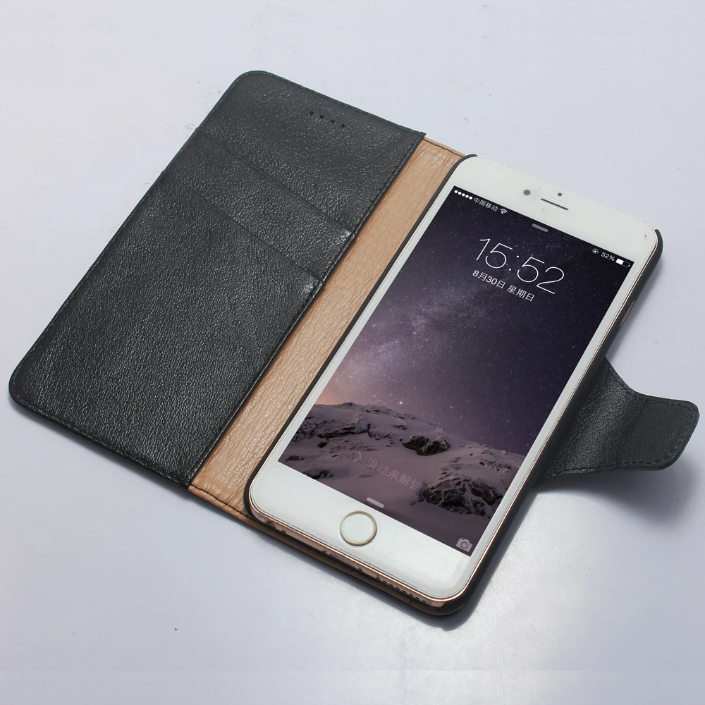 CYBORIS Роскошный деловой Топ Як из натуральной кожи флип чехол для Apple iPhone6 6PLUS