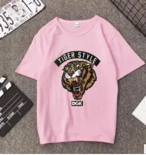 Летняя футболка для женщин Новое поступление Футболка С Рисунком Тигра Vogue Harajuku