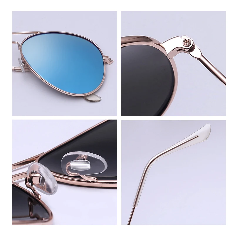 

Polarized Pilot Frame Sunglasses Men Women Retro Vintage Round Mirror Sunglasses Fashion Brand Designer UV400 Wholesale
