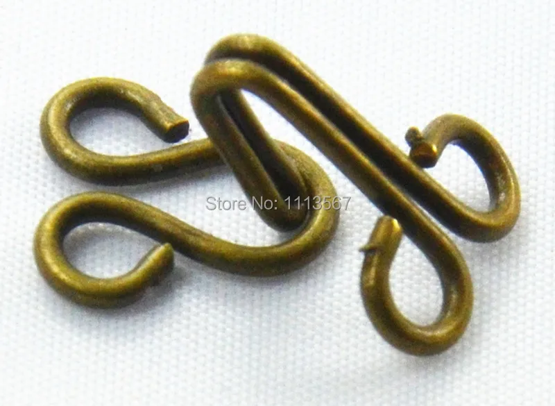 100 шт. антикварные бронзовые металлические поясные крючки удлинителя и застежки