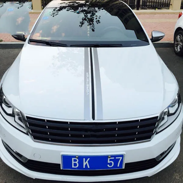 Головной крюк параллельная линия наклейка для Volkswagen CC Jette BMW Benz Audi A4L A6L Mazda 3 6 Atenza