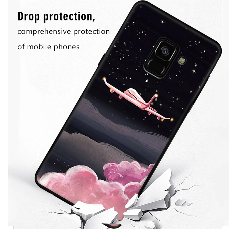 Матовый мягкий чехол из ТПУ с милыми животными для Samsung Galaxy A8 Plus 2018 A5 J5 J7 2017 A3 A7 J3 2016