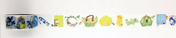 

NEW 25mmx7m High Quality Bags Pattern Japanese Washi Decorative Adhesive Tape DIY Masking Paper Tape Stickers Label Gift