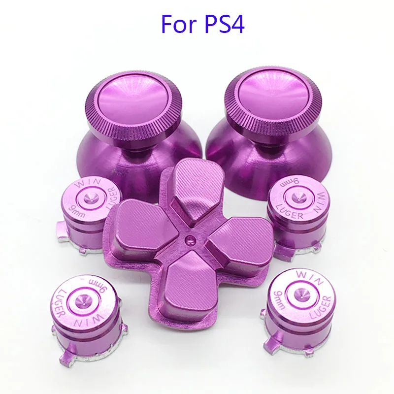 Для Dualshock 4 PS4 Pro тонкий контроллер красные металлические аналоговые палочки алюминиевые Dpad кнопки действия для Playstation 4 геймпад