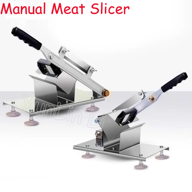 Commercial Household Manual Meat Slicer Lamb Beef Meatloaf Frozen Meat Cutting Machine Vegetable & Meat Hand Mincer Cutter