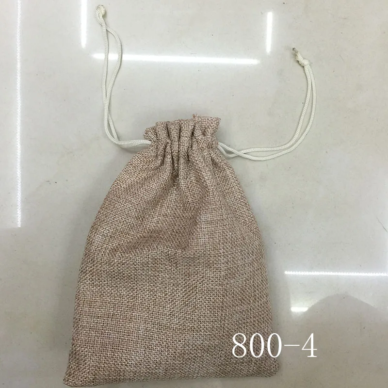 RE 7*9cm 50pcs/lot Handmade Jute Drawstring Burlap Wedding Party Christmas Gift Jewelry Pouches Packaging Bags | Украшения и