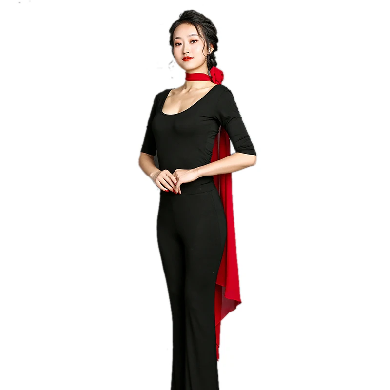 Women Pants Belly Dance Long Dancing Training Trousers Wide Leg Fitness Clothing Workout Breathable Midwaist Baggy Clothes | Женская