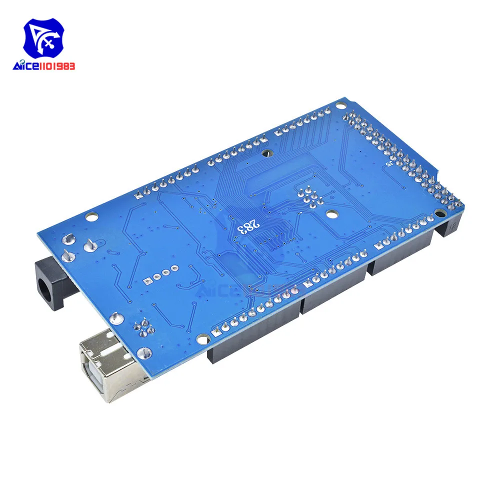 Mega2560 R3 ATmega2560-16AU CH340 макетная плата usb type B для Arduino