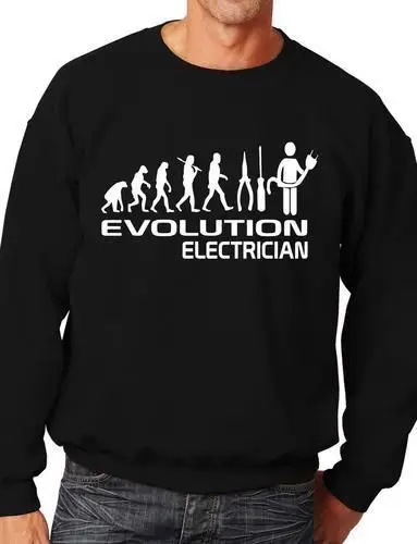 

Evolution Of Electrician Funny Sweatshirt Jumper Unisex Birthday Gift More Size and Color-E186