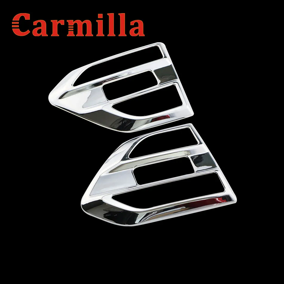 

Carmilla Car Door Warning Signal Turning Light Frame ABS Chrome Sticker for Ford Everest Endeavour Raider 2016 2017 2018
