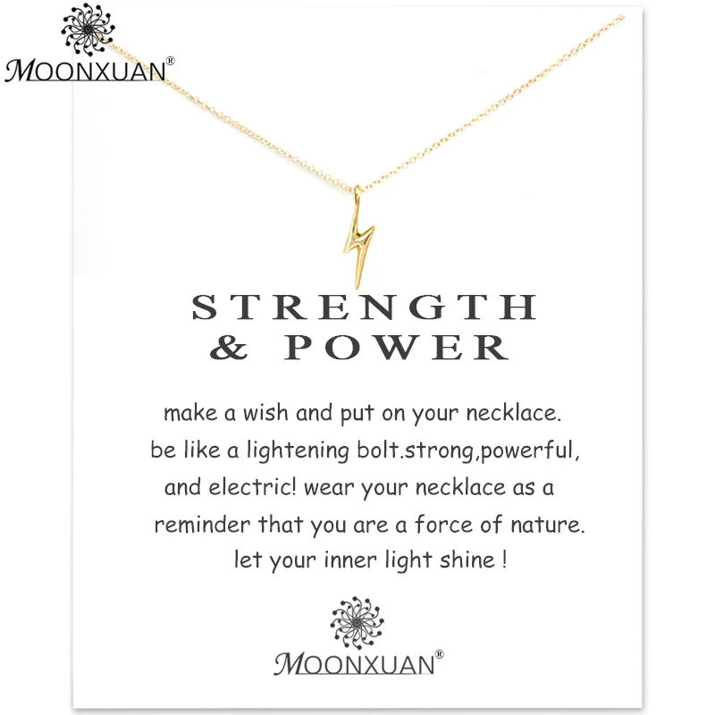 Женское колье Dogeared Lightning Золотое массивное ожерелье с цепочкой Colar Collares Collier Bijoux