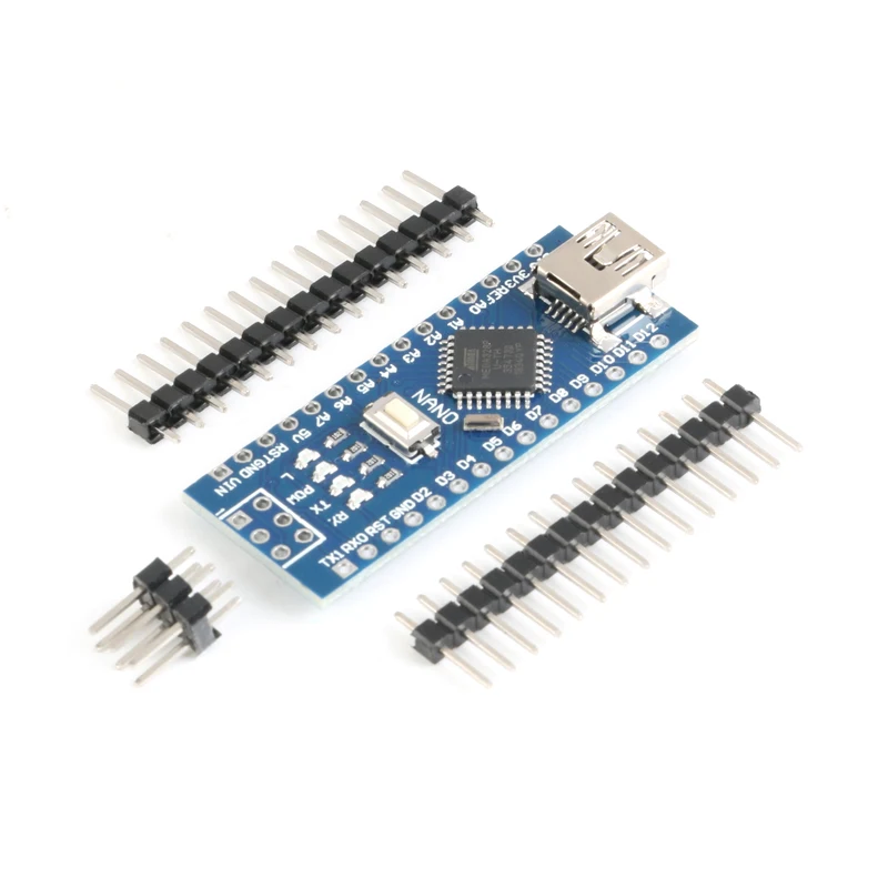 module not soldered Nano Mini USB макетная плата Nano V3.0 плата контроллера ATmega328P CH340G USB для ttl NANO 3,0 Для Arduino с usb-кабелем - Цвет: module not soldered