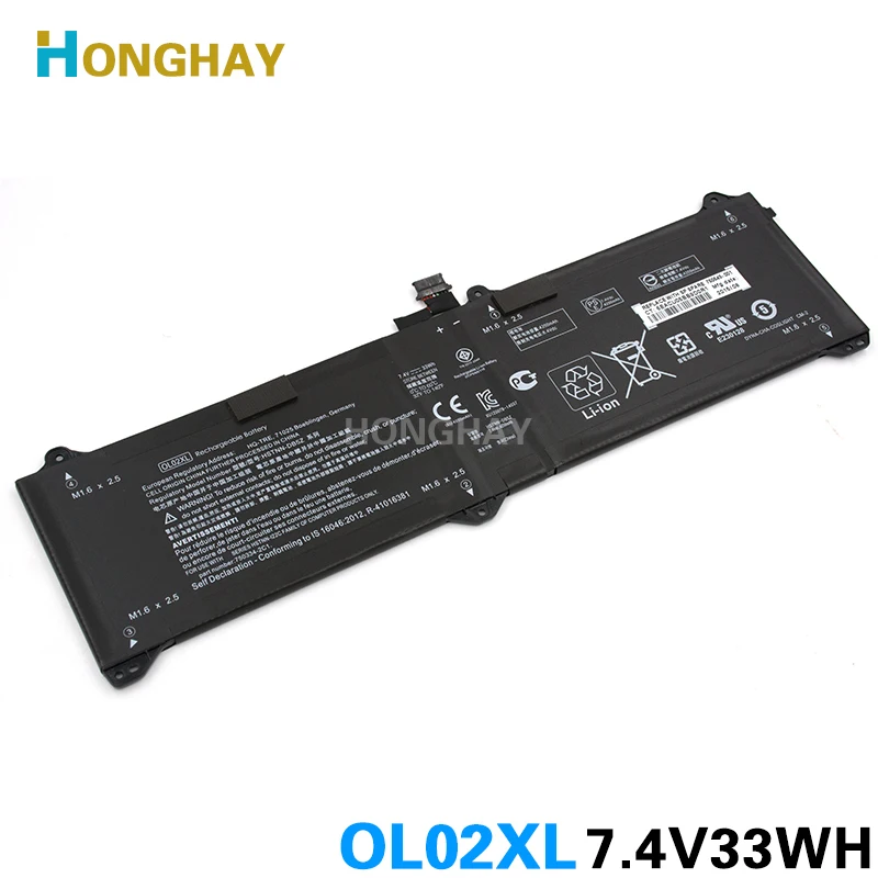 HONGHAY 7,4 В 33wh OL02XL Аккумулятор для ноутбука HP EliteBook Elite x2 1011 G1 OL02XL HSTNN-DB5Z