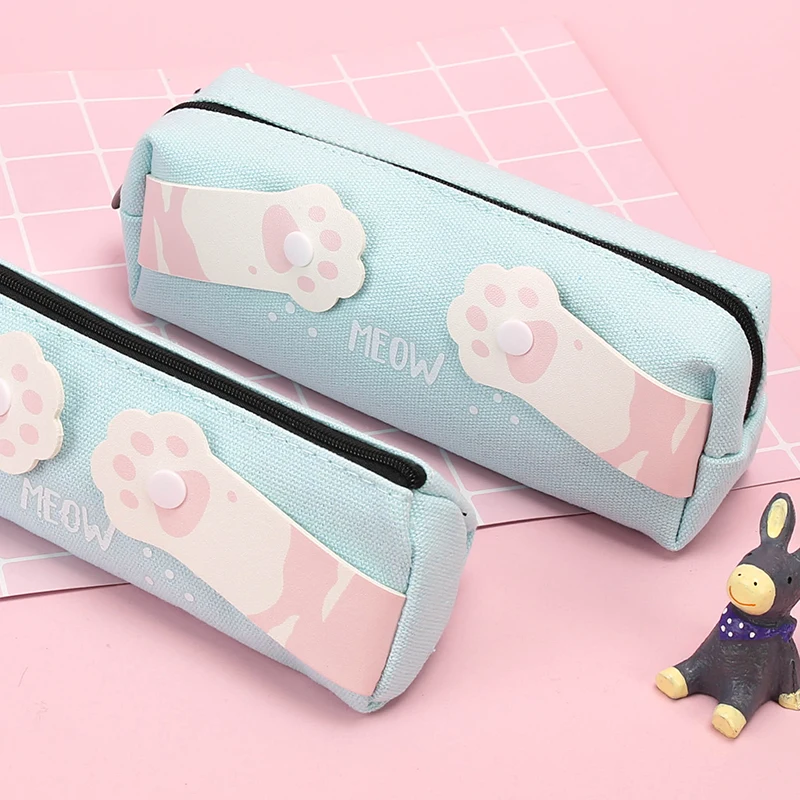 Kawaii Кошачий коготь пенал мяу милый Кот Карандаш сумка Корея стационарных
