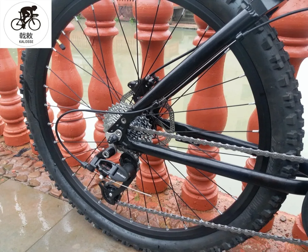 Горный велосипед Kalosse bicicleta с мягким хвостом 26 дюймов для езды по бездорожью 27