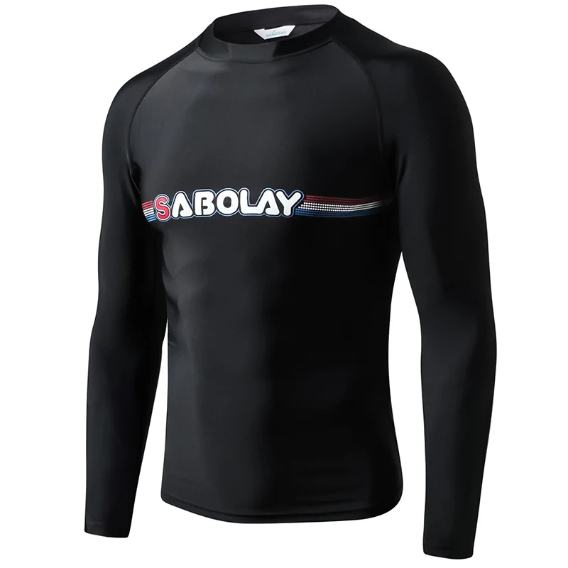 Быстросохнущий Мужской купальный костюм UPF50 + с длинным рукавом Rashguard 2 предмета