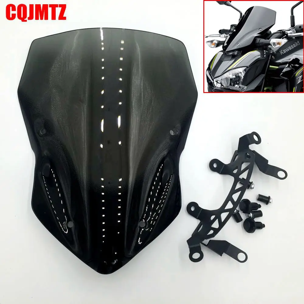 Motorcycle Accessories Green Wind Screen Deflector Windshield For KAWASAKI Z900 Z 900 2017 2018 | Автомобили и мотоциклы