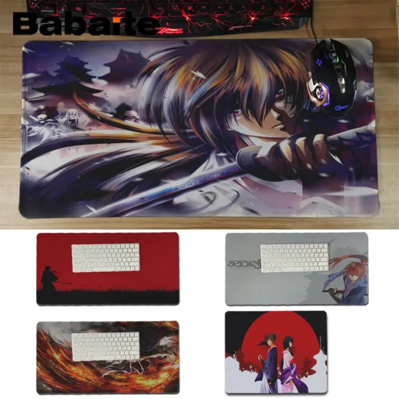 Babaite Rurouni Kenshin японский аниме компьютер Аниме Коврик для мыши и ноутбука