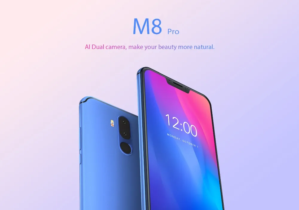 Vernee M8 Pro Нотч Экран Android 8,1 мобильный телефон 6," Octa Core AI Камера 6 ГБ+ 6 4G B 4100 мАч Беспроводной зарядки NFC Смартфон 4G
