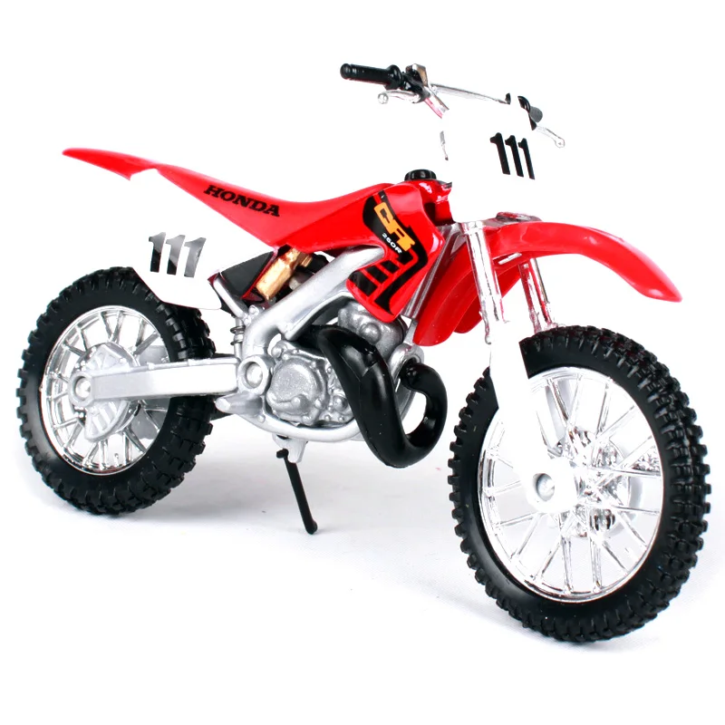 Маисто 1:18 Honda CR250R красный мотоцикл литье под давлением сиденья и спицы модель