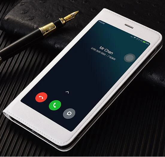 Чехол с откидной крышкой для Xiaomi Mi Note 3 Note3 Натуральный прозрачный чехол окошком
