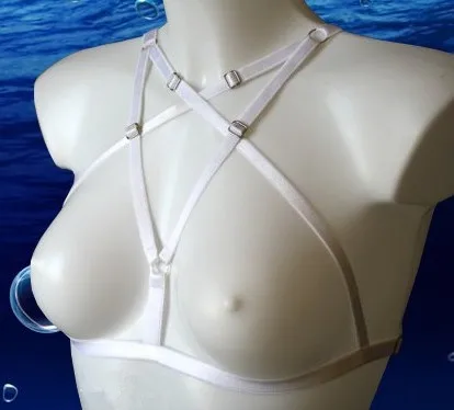 Бесплатная доставка белый пояс соболезновать клетке Лавкрафт bra underwear готический