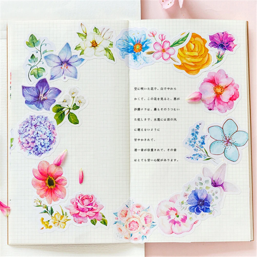 45 шт./упак. Kawaii Decoracion журнал милый дневник блокнот цветок наклейки Скрапбукинг