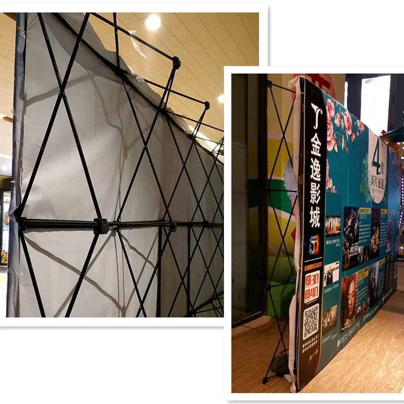 

4 Sizes Metal Iron Flower Wall Folding Stand Frame Wedding Backdrop Decor Banner Presentation Advertisement Display Shelf Holder