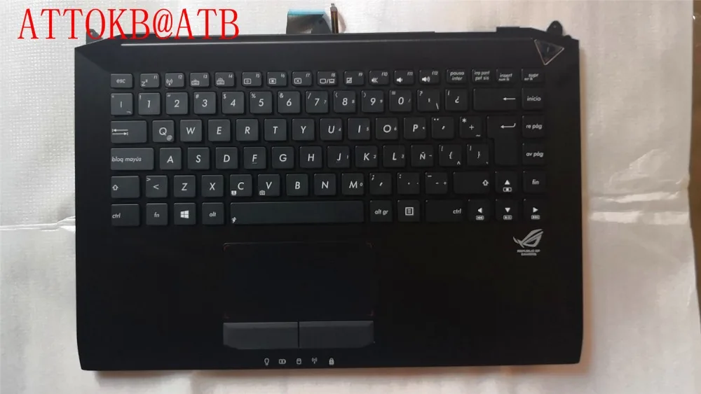Латинская клавиатура для ASUS G46 G46V G46VW подсветка LA ноутбука keyboad Palmrest Крышка черный