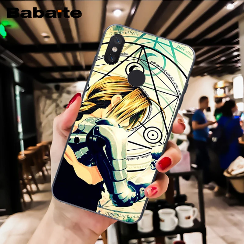 Babaite Стальной алхимик братство чехол для телефона аниме для Xiaomi MiA1 A2 lite F1 Redmi8 4X 5Plus S2 Note7 8Pro 5A 6A