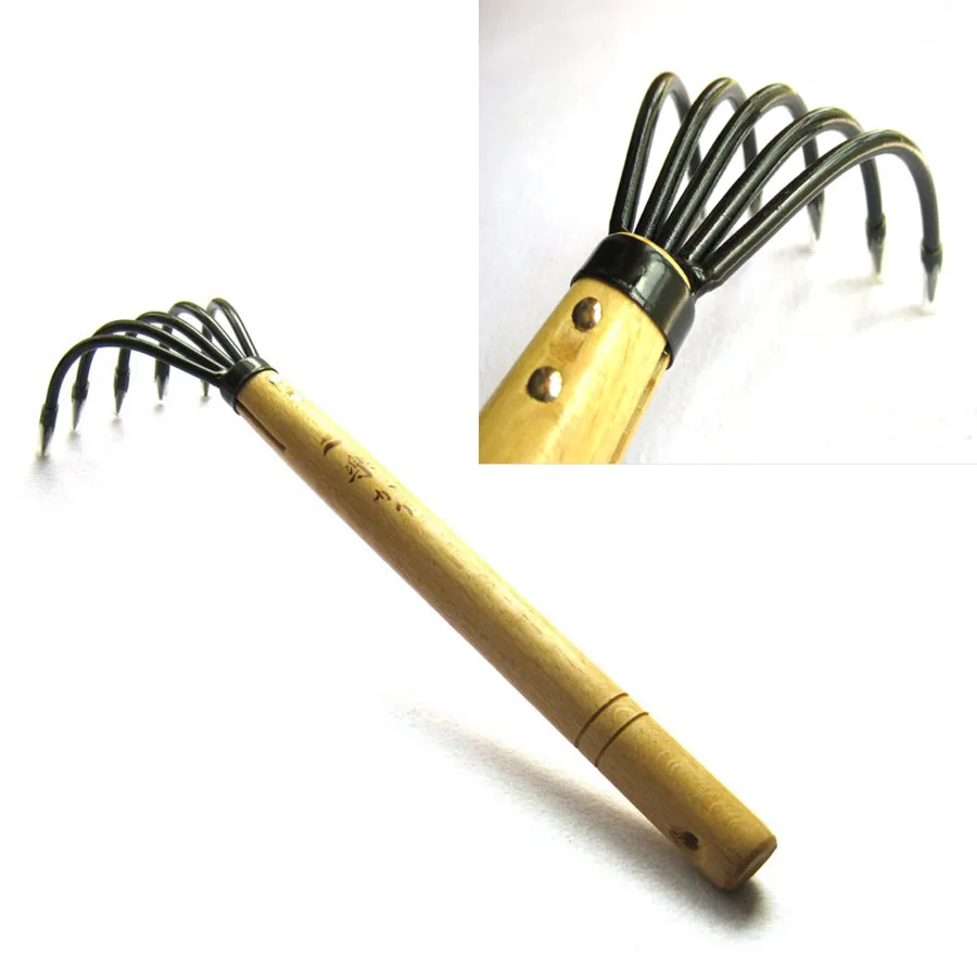 # Durable 5 Tine коготь грабли культиватор морепродукты с деревянной ручкой