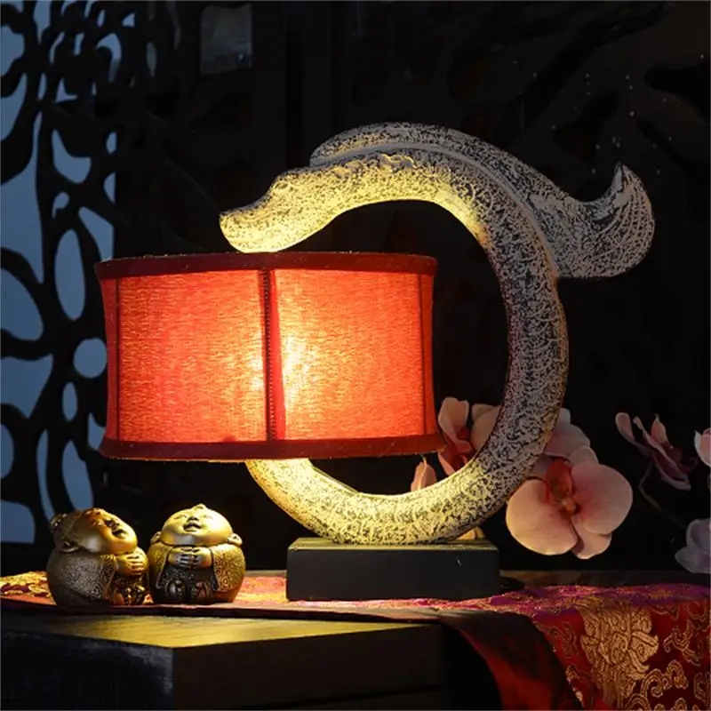 

classical Table Lamps living room study room bedroom bedside decoration art retro Wedding Table light Red desk lamps LU71485 -YM