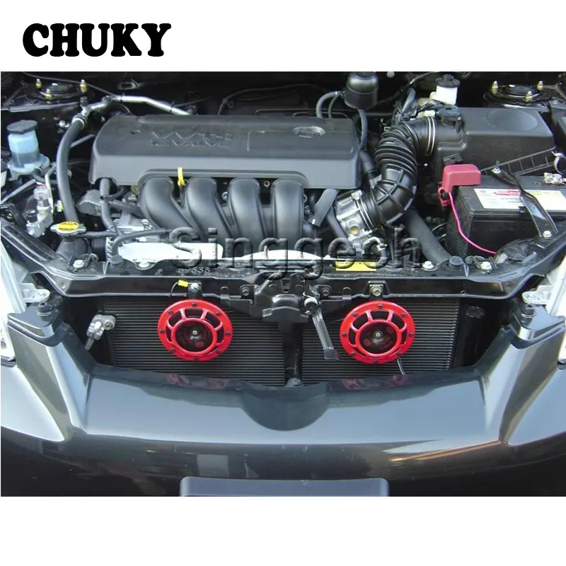 

12V Car Red Electric Blast Tone Horn Kit for Audi A3 8P 8V 8L Q5 Q7 A6 C6 C7 Q3 B6 B8 A4 Citroen C5 C4 C3 Skoda Octavia A7 A5 2