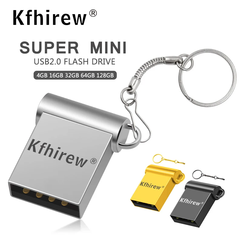 Супер мини Usb флеш-накопитель металлическая флешка 128 ГБ 64 32 USB 16 8 флеш-память