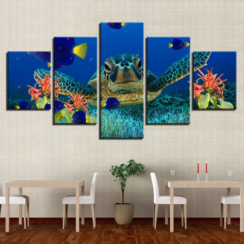 

Full Square Round Drill 5D Diy Diamond Painting 5 Panel Sea Turtles Landscape Diamond Embroidery beads Cross Stitch ZP-2923