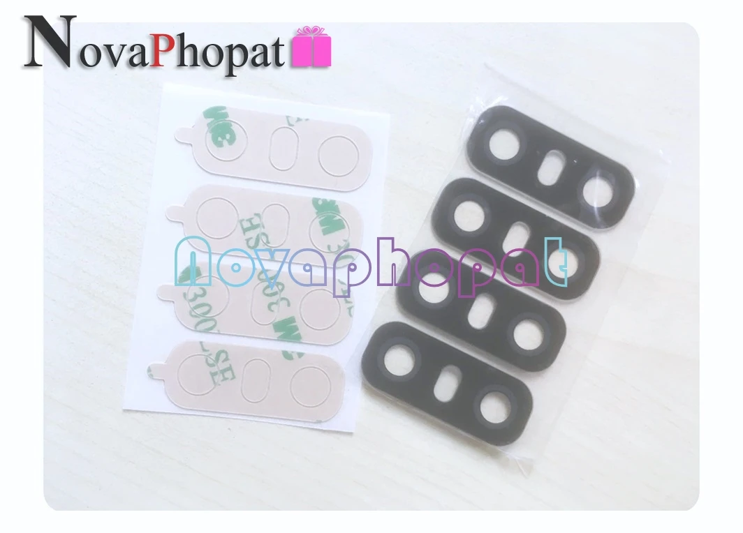 Novaphopat черная Новая задняя большая камера стеклянная крышка объектива с клейкой