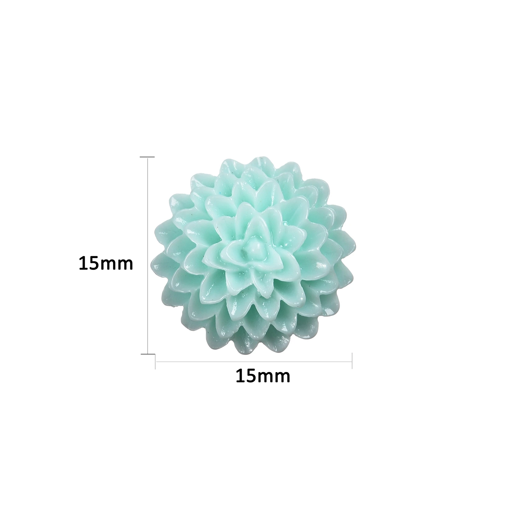 100 шт смешанных цветов из смолы украшения кабошоны для скрапбукинга размером 15x6