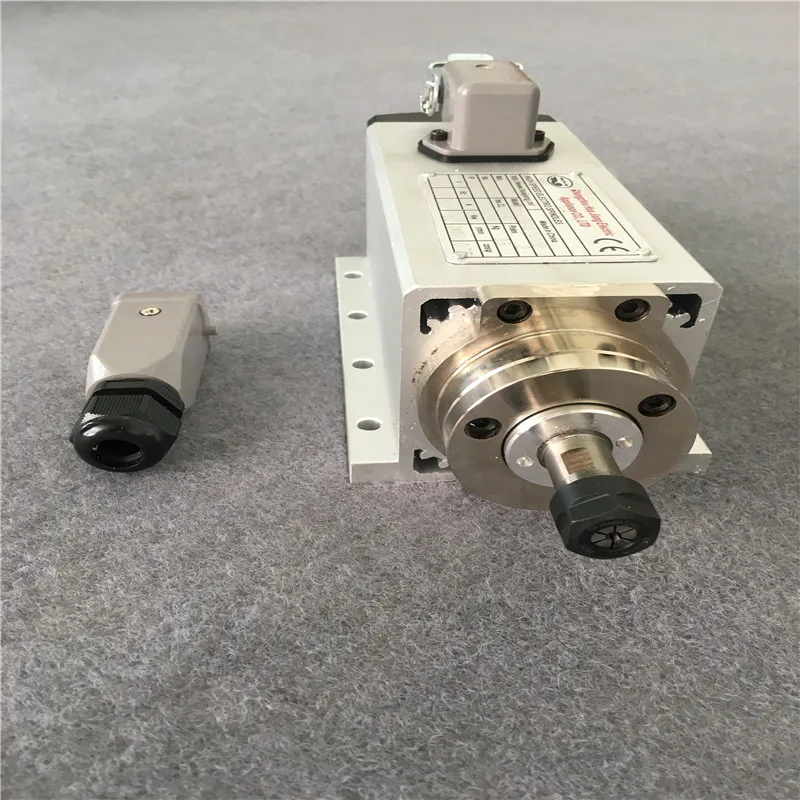 220 в CNC 800 квт ER11 квадратный шпиндельный двигатель вт с воздушным охлаждением для