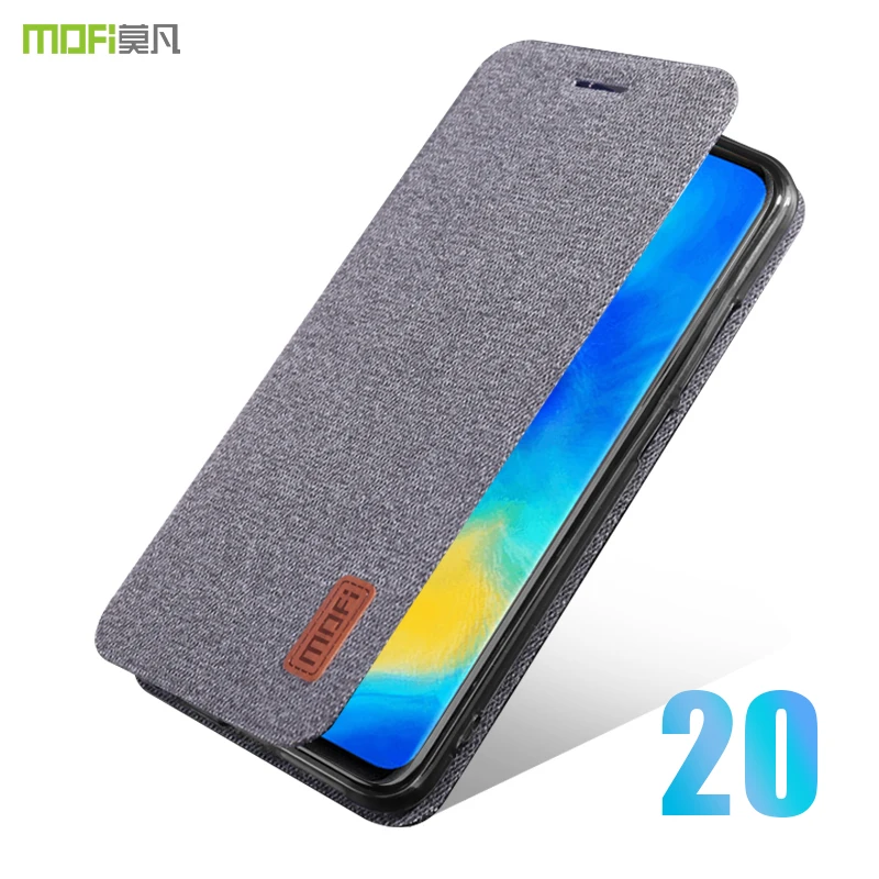Чехол для huawei mate 20 X, чехол MOFI huawei mate 20 Pro, тканевый флип-чехол, чехол 20X, мягкая задняя крышка из ТПУ mate 20, деловой чехол