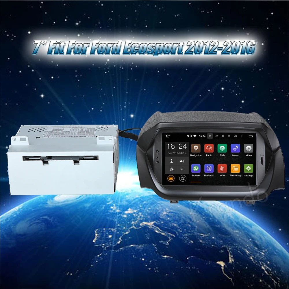Krando 7 &quotAndroid 9 0 автомобильный dvd gps навигация мультимедийный плеер для Ford Ecosport 2012