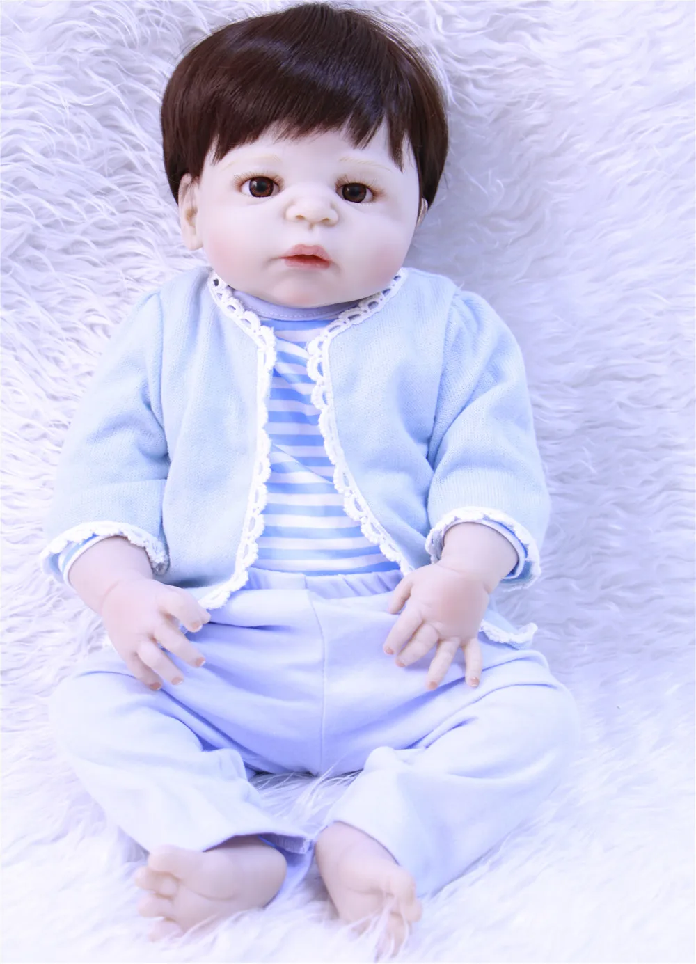 Кукла реборн силиконовая Реалистичная 22 дюйма 55 см | Игрушки и хобби